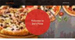 Desktop Screenshot of joespizza.biz