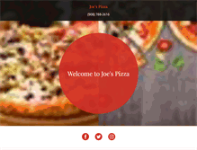 Tablet Screenshot of joespizza.biz
